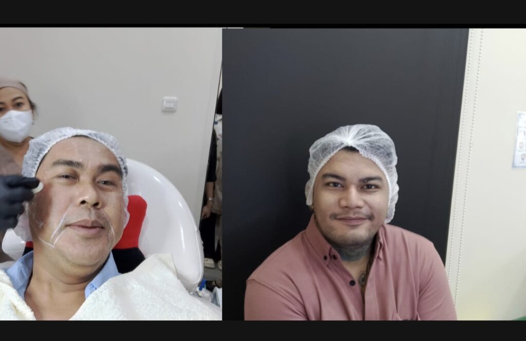 Dika Ogah dan Rey Savero Saat Perawatan di Klinik Dr. Hanna